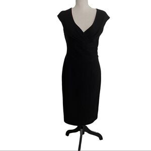 Women's Anne Klein New York Black Sheath Dress Size 6 NWT